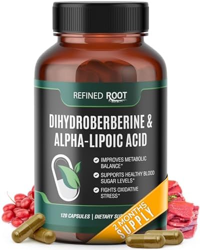 Suplemento Refined Root Dihydroberberina 300mg con Ácido Alfa Lipoico 600mg - Suplemento Extra Fuerte para Salud Óptima - imagen 1