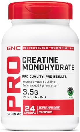 GNC Pro Performance Creatina Monohidratada, Mejora el Crecimiento Muscular, Resistencia y Rendimiento, 3.5g, 120 Cápsulas - imagen 1