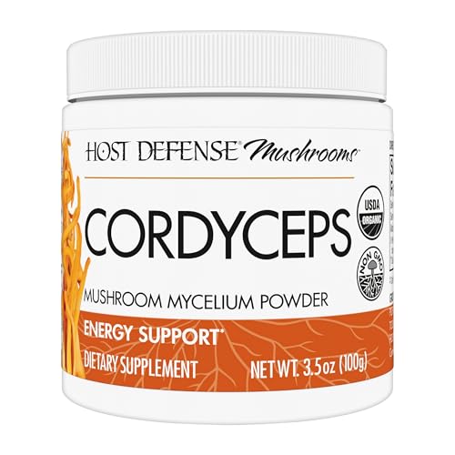 Polvo de Cordyceps Host Defense - Suplemento para Inmunidad y Energía - Salud Renal con Hongos Cordyceps - Apoyo Fitness para Aumentar Oxígeno - 3.5 - imagen 1