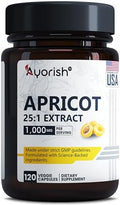 Extracto de Albaricoque Ayorish 25:1, 500 mg por Cápsula, 1000 mg por Porción, Suplemento Herbal para el Sistema Inmunológico (120 Cápsulas) - imagen 1