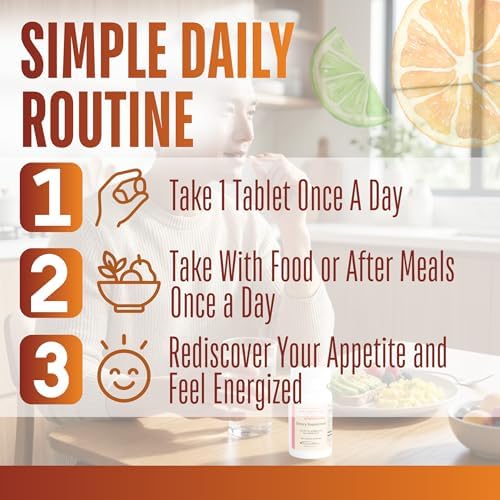 Apetigen-Plus Estimulante del Apetito para Aumento de Peso – Multivitamínico con Hierro, Zinc, L-Lisina y Complejo B – Tabletas Sin Azúcar para - imagen 6