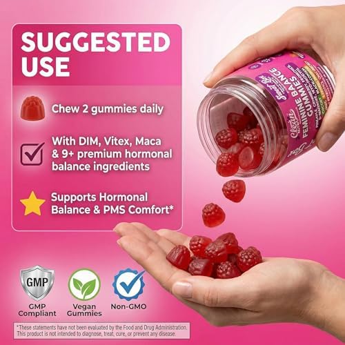 Gomitas Clean Nutra Feminine Balance para Mujeres con Probióticos Vaginales, Equilibrio de pH, 60 piezas, Piña, Arándano, Inositol y más. - imagen 6