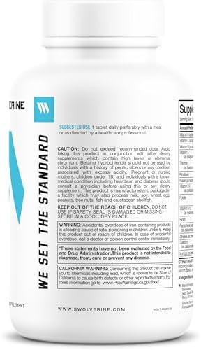Multivitamínico Swolverine para Hombres y Mujeres – Multivitamínico Diario de Alta Potencia con Complejo B, Minerales Quelados y Antioxidantes, Apoya - imagen 4