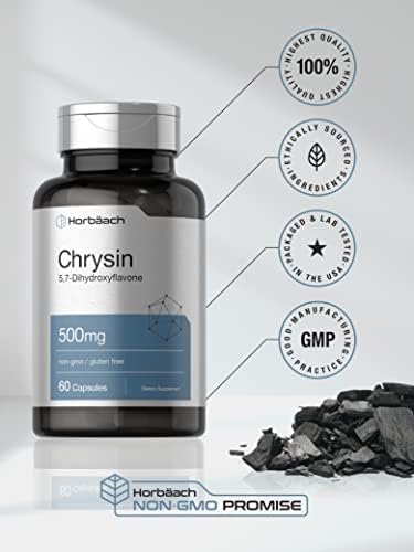 Suplemento de Chrysin Horbäach | 500mg | 60 Cápsulas | Extracto de Flor de Pasión | Suplemento Sin OGM y Sin Gluten - imagen 5