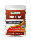 Mejor Naturales Polvo de Inositol Puro (Vitamina B8), 1 Lb, Apoya la Función Hepática, Promueve la Desintoxicación Celular y Soporta la Función de - imagen 1