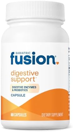 Bariatric Fusion Soporte Digestivo: Enzimas Digestivas con Probióticos | Suplemento Vegano | Salud Digestiva y del Intestino | Sin Gluten, Lácteos ni - imagen 1
