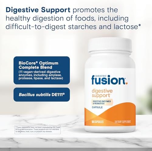 Bariatric Fusion Soporte Digestivo: Enzimas Digestivas con Probióticos | Suplemento Vegano | Salud Digestiva y del Intestino | Sin Gluten, Lácteos ni - imagen 5