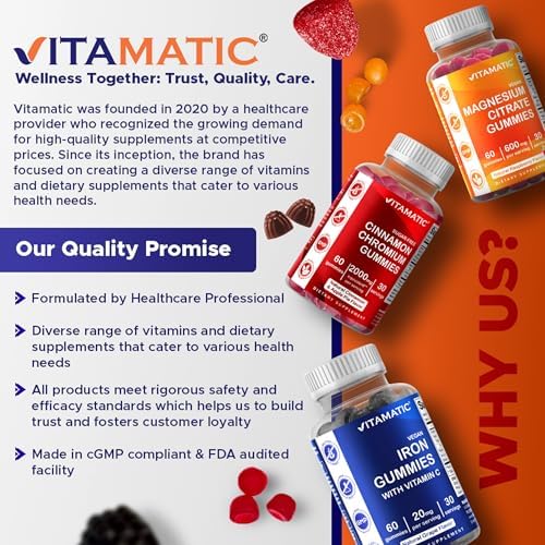 Gomitas Veganas Vitamatic de Cúrcuma con Jengibre y Extracto de Pimienta Negra – Paquete de 2 (120 gomitas) 95% Curcuminoides – Antioxidante y Apoyo - imagen 7