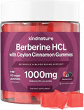 Gomitas de Berberina Kindnature 1000mg con Canela de Ceilán y Resveratrol – Suplemento 6 en 1 para Control de Azúcar en Sangre – Metabolismo y - imagen 1