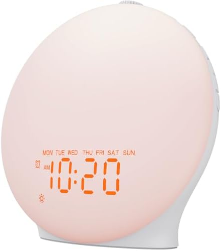 Reloj Despertador JALL con Pantalla Completa, Sonidos de Naturaleza y Luz de Amanecer, Altavoz Bluetooth Hi-Fi, Temporizador de Sueño de 8 Horas - imagen 1