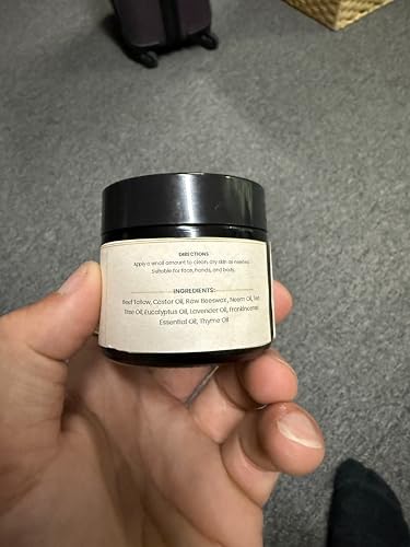 Bálsamo de Tallow de Té de Árbol Untamed Organics con Neem | Hidratante para Piel Seca y Áspera | 2 oz de Tallow de Res Alimentada con Pasto, Cera de - imagen 4