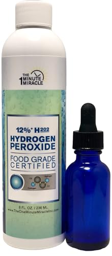 Peróxido de Hidrógeno al 12% Grado Médico 8 oz. Recomendado por el libro The One Minute Cure. OMM, la elección de profesionales en medicina - imagen 1