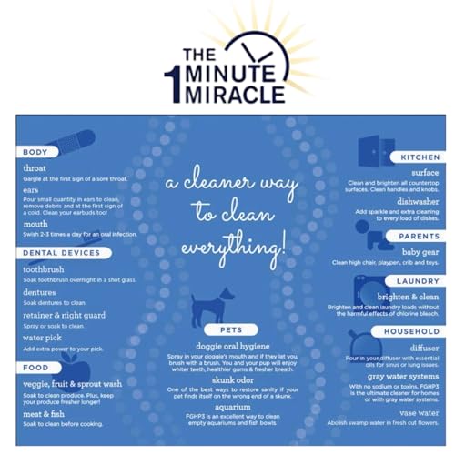 Peróxido de Hidrógeno al 12% Grado Médico 8 oz. Recomendado por el libro The One Minute Cure. OMM, la elección de profesionales en medicina - imagen 4
