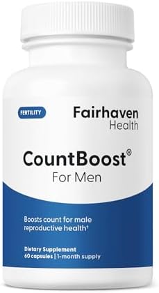 Suplemento de Fertilidad Masculina Fairhaven Health CountBoost para Hombres - Nutrición Pre-Concepción - Con Ashwagandha, Vitamina C y CoQ10 - 60 - imagen 1