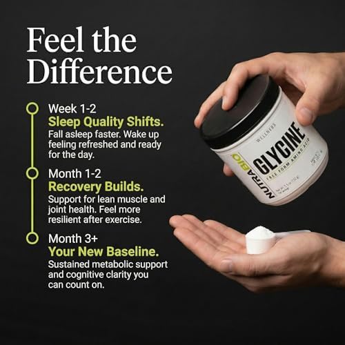 NutraBio Glycine en Polvo - Suplemento de Glicina - Aminoácido Libre - 1000mg por Porción - 150g, 150 Porciones - imagen 5
