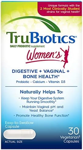 TruBiotics Probiótico para Mujeres, Salud Digestiva, Vaginal y Ósea, con Bifidobacterias, Suplemento Diario de 30 Cápsulas - imagen 1