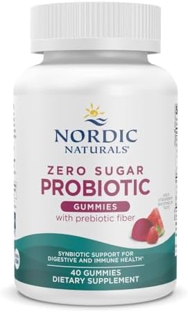 Gomitas Probióticas Sin Azúcar Nordic Naturals - Sabor Fresa Sandía - 40 Gomitas - Apoya la Salud Digestiva e Inmunológica - No GMO - Veganas - imagen 1