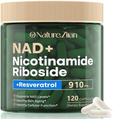 Suplemento de NAD 120 Cápsulas, Ribósido de Nicotinamida Liposomal, Resveratrol, Quercetina, 910mg para Hombres y Mujeres, Anti-Envejecimiento y - imagen 1
