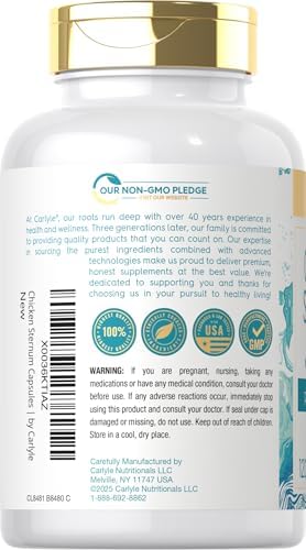 Colágeno Tipo 2 de Pechuga de Pollo Carlyle | 3000mg | 120 Cápsulas | Con Ácido Hialurónico | Suplemento No Transgénico y Libre de Gluten - imagen 3
