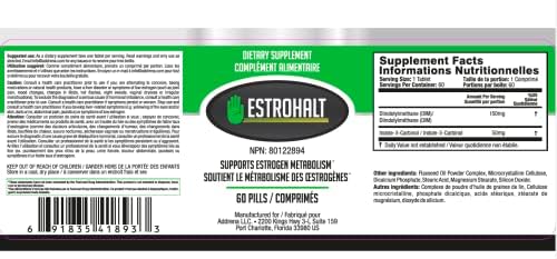 Suplemento Estrohalt – DIM (Diindolilmetano) e Indol-3-Carbinol (I3C) – Apoyo para el Balance Hormonal en Hombres y Mujeres – 60 Tabletas - imagen 2