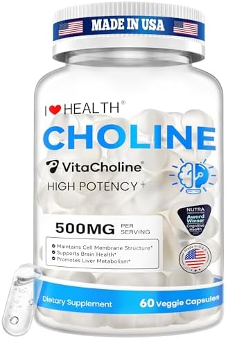 VitaCholine ® 500mg - Suplemento Líquido de Colina - 60 Cápsulas - Apoya la Salud Cognitiva, Embarazo y Desarrollo del Bebé - Hecho en EE. UU. - imagen 1