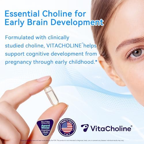 VitaCholine ® 500mg - Suplemento Líquido de Colina - 60 Cápsulas - Apoya la Salud Cognitiva, Embarazo y Desarrollo del Bebé - Hecho en EE. UU. - imagen 6