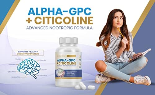 Maximize Within Alpha GPC + Citicolina 60 Cápsulas, Fórmula Concentrada de 1600mg - Nootrópico Altamente Purificado y Bioavailable, Mejora Cognitiva, - imagen 8