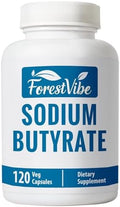 Suplemento de Butirato de Sodio ForestVibe 1200mg, 960mg Ácido Butírico, 120 Cápsulas Veganas, Suministro para 2 Meses, No GMO y Libre de Gluten - imagen 1