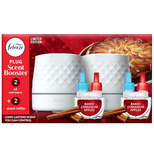 Kit de Inicio Febreze Plug con Difusor de Aceite, Ambientador Enchufable, 2 Dispositivos + 2 Recargas de Manzana Canela Horneada - imagen 4