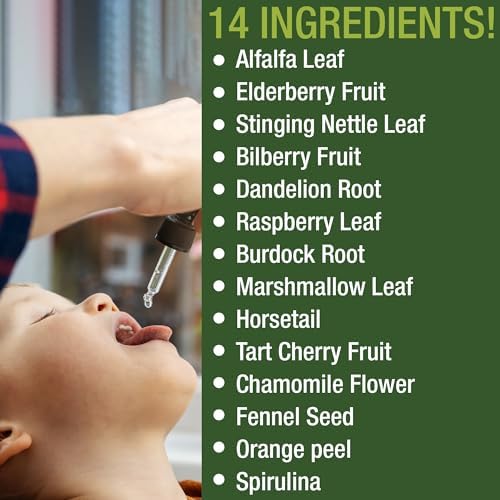 Vitaminas para Niños Peak Performance - Multivitamínico Herbal Líquido Vegano Sin Azúcar 14 en 1 para Niños y Adolescentes - 2 fl oz - imagen 7