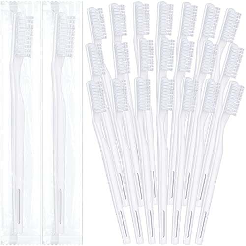 Paquete de 200 Cepillos de Dientes Desechables Envuelto Individualmente, Cepillos Manuales Suaves para Viaje, Ideal para Hoteles y Habitaciones de - imagen 1