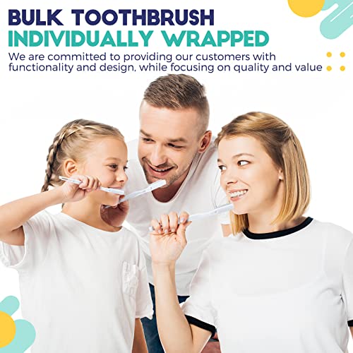 Paquete de 200 Cepillos de Dientes Desechables Envuelto Individualmente, Cepillos Manuales Suaves para Viaje, Ideal para Hoteles y Habitaciones de - imagen 6