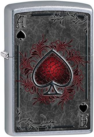 Encendedor Zippo: As de Espadas - Acabado Cromado Callejero 79476 - imagen 1
