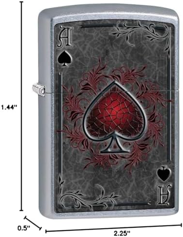 Encendedor Zippo: As de Espadas - Acabado Cromado Callejero 79476 - imagen 4