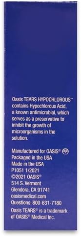OT7400 - Spray Limpiador para Párpados y Pestañas Oasis TEARS HYPOCHLOROUS® | Ácido Hipocloroso | Suave y No Tóxico | 1.86 FL OZ (55 mL) - imagen 3
