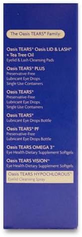 OT7400 - Spray Limpiador para Párpados y Pestañas Oasis TEARS HYPOCHLOROUS® | Ácido Hipocloroso | Suave y No Tóxico | 1.86 FL OZ (55 mL) - imagen 4