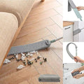 Cepillo de Polvo para Espacios Reducidos con Mango Extensible (40 a 55 pulgadas) Duster Flexible y Lavable para Sofás, Camas y Muebles - Gris Húmedo - imagen 1