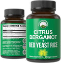 Peak Performance Citrus Bergamota + Arroz de Levadura Roja. Suplemento 2 en 1. Extracto de Bergamota 10:1. Sin Gluten, Sin Azúcar, Cápsulas Veganas. - imagen 1