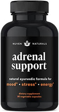 Suplementos Nuven Naturals para el Apoyo Adrenal - Controlador de Cortisol con Extracto de Ashwagandha, Rhodiola y Albahaca Sagrada para Estrés y - imagen 1