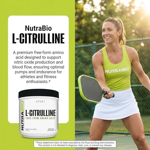 L-Citrulina NutraBio, Aminoácido en Forma Libre, 5.3 oz (150 g) - imagen 7