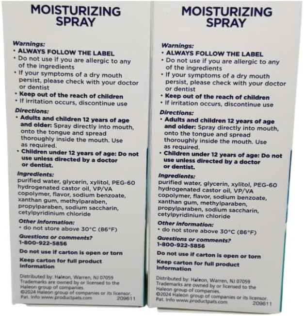 Spray Hidratante para Boca Seca Biotene, Spray Suave de Menta para Boca Seca y Mal Aliento - 1.5 fl oz (Paquete de 2) - imagen 4