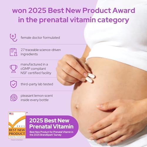 Vitaminas Prenatales Premom para Mujeres, Suplemento Multivitamínico 27 en 1, Esenciales para el Embarazo, 60 Cápsulas Veganas con 680mcg de - imagen 2