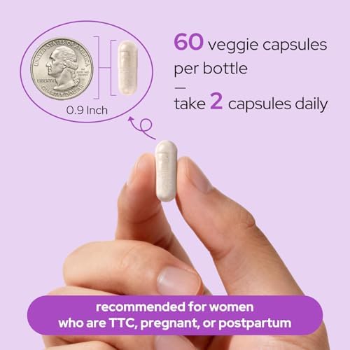 Vitaminas Prenatales Premom para Mujeres, Suplemento Multivitamínico 27 en 1, Esenciales para el Embarazo, 60 Cápsulas Veganas con 680mcg de - imagen 7