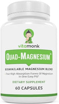 Mezcla de Magnesio Cuádruple de Vitamonk - Orotato de Magnesio, Quelato de Glicinato, Taurato de Magnesio y Malato de Di-Magnesio - Complejo de - imagen 1