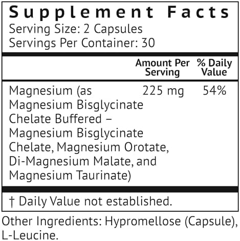 Mezcla de Magnesio Cuádruple de Vitamonk - Orotato de Magnesio, Quelato de Glicinato, Taurato de Magnesio y Malato de Di-Magnesio - Complejo de - imagen 2