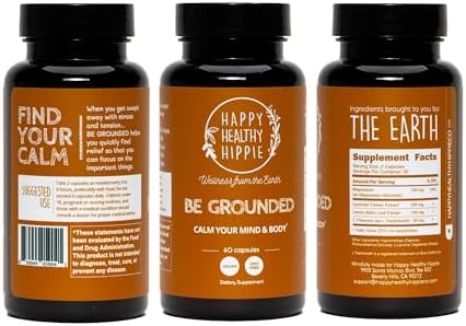 Suplemento para el Estrés Happy Healthy Hippie Be Grounded – Pastillas de Lavanda | Promueve la Calma y Relajación | Acción Rápida | 100mg de - imagen 8