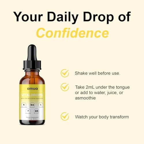 AMUA Vital Drops para Aumento de Peso, Gotas Líquidas Orgánicas de Maca con Ashwagandha, Fenogreco, Remolacha y L-Arginina Multivitamínico - imagen 5