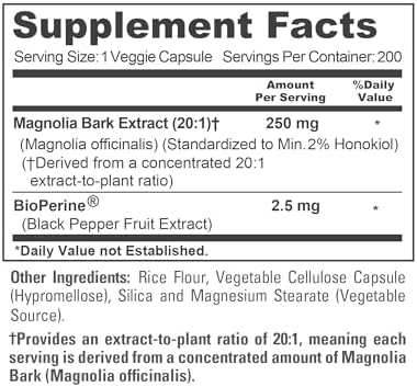 Cápsulas de Corteza de Magnolia NusaPure, 250 mg, 200 Veganas (Sin OGM, Veganas) - imagen 4
