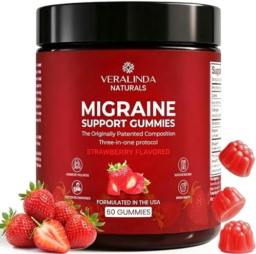 Gomitas Veralinda para Migraña – Fórmula Triple Original, 60 Gomitas con Magnesio, Riboflavina B2 y Feverfew – Suplemento Natural para la Salud - imagen 1