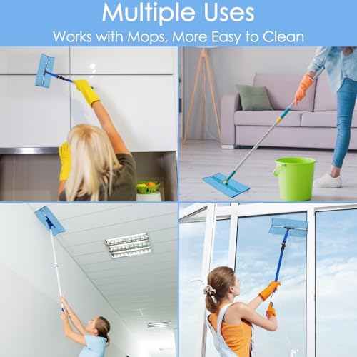 Paquete de 24 Paños de Microfibra ATZNZIK para Limpiar Cristales 16 x 16 Pulgadas, Toallas Sin Pelusa para Ventanas, Espejos y Acero Inoxidable - imagen 7